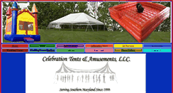 Desktop Screenshot of celebrationtents.com